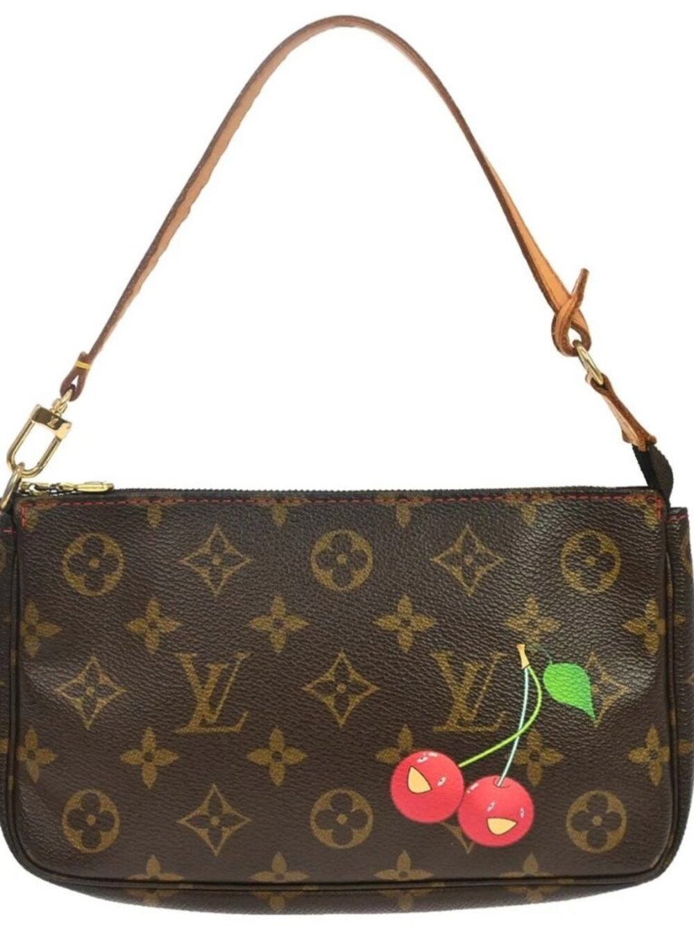 Louis Vuitton Monogram Cherry Pochette Accessoires Handbag M95008 CA0015 168282